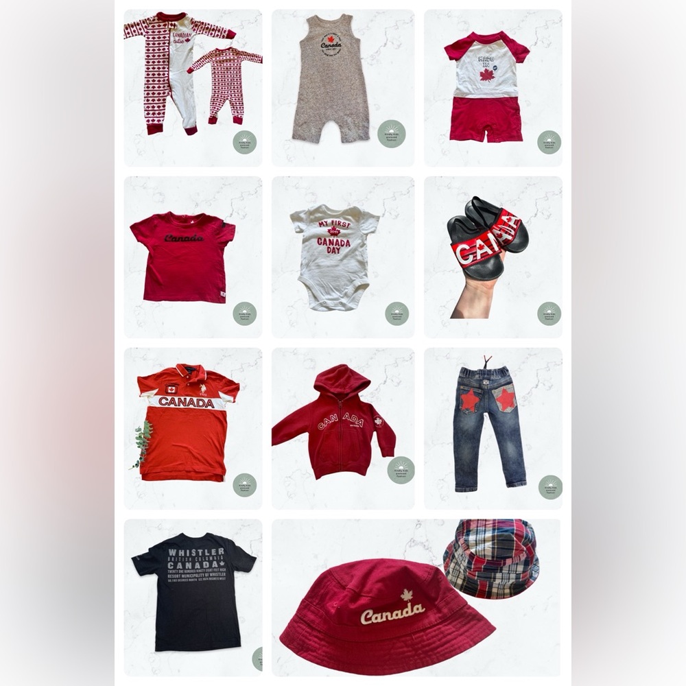 Lots of Canada Day 🇨🇦 clothing and accessories